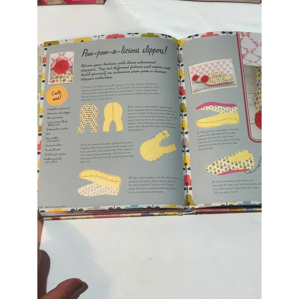 Lot 3 Sewing Craft Books Sewing with Whimsy, All Sewn Up, Kids My First Craft